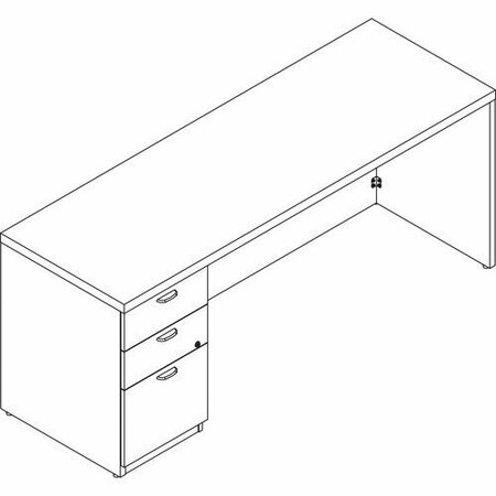 GROUPE LACASSE Credenza, Classic Handle, 72inWx20inDx29-1/2inH, Niagara LAS71KUF2072SA